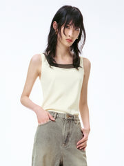 Women's Colorblock Square-Neck Tank Top