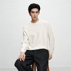 Men's Basic Textured Knit Sweater