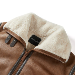 Women's PU Fleece Patchwork Jacket