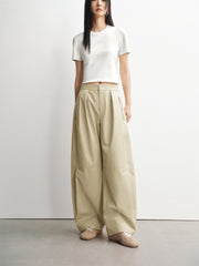 Women's Pleated Oversized Banana Pants