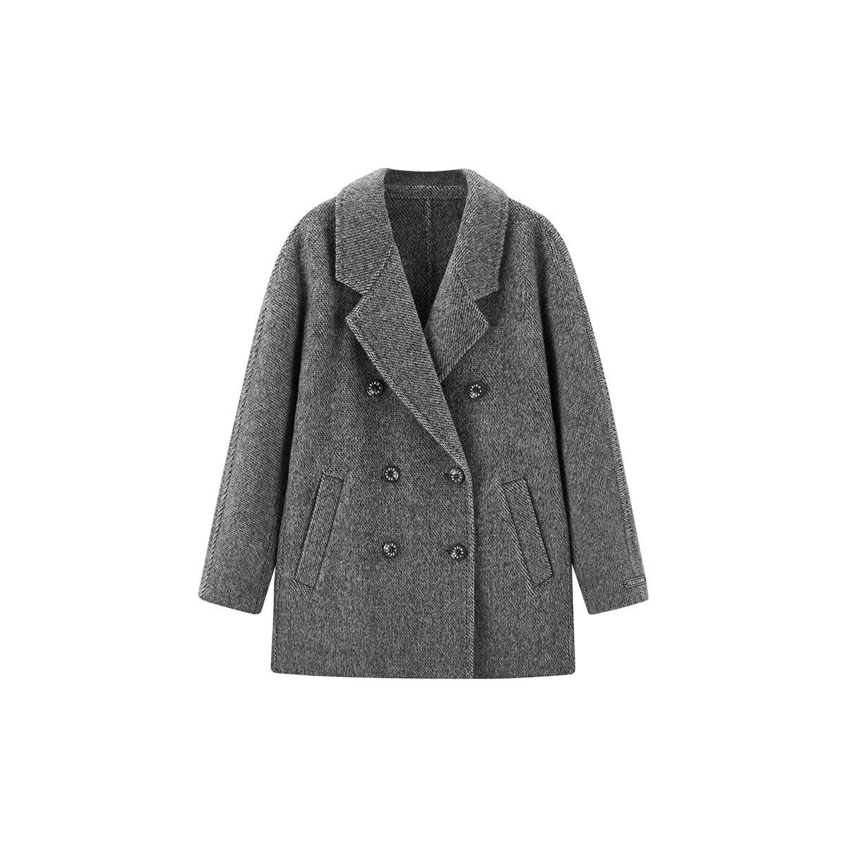 Women's Straight Wool Coat