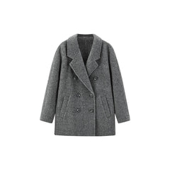 Women's Straight Wool Coat