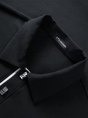 Men's Contrast Textured Polo Shirt