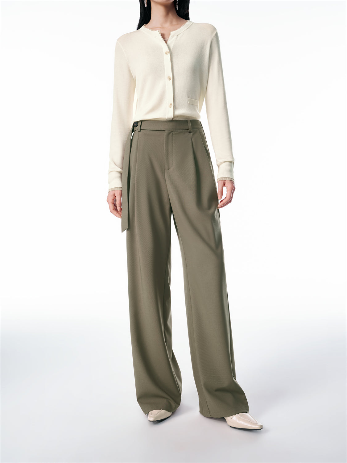 Women's High-Waist Wide-Leg Trousers