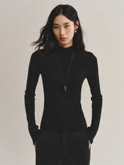 Women's Slim-Fit Half-Turtleneck Sweater