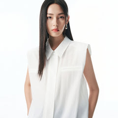 Women's Sleeveless Acetate Shirt