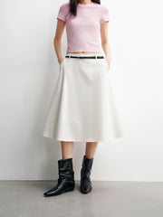Women's A-Line Midi Skirt