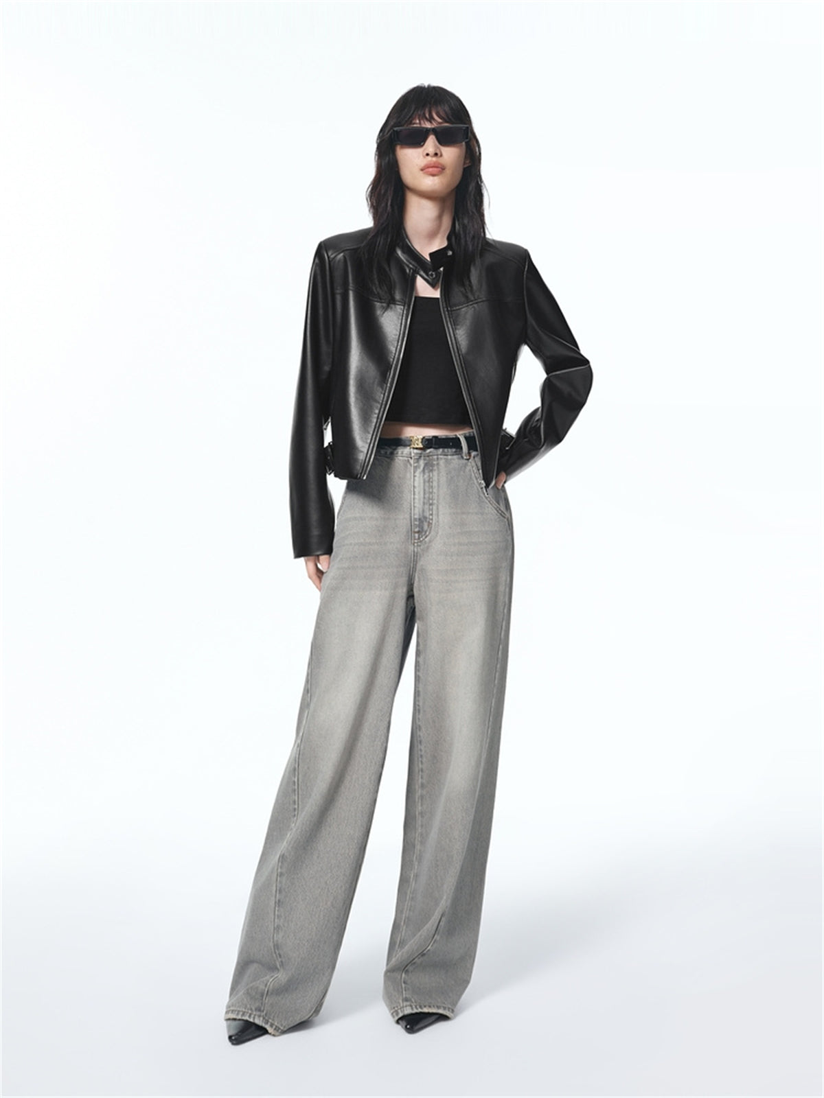 Women's High-Waist Wide-Leg Jeans