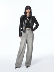 Women's High-Waist Wide-Leg Jeans