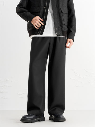 *US Final Sale* Men's Straight-Leg Textured Suit Pants