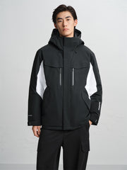 Men's Colorblock Water-Repellent Goose Down Jacket