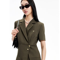 Women's Elegant Asymmetrical Suit Dress