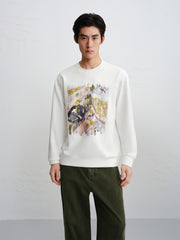 Men's Graphic Print Crewneck Sweatshirt