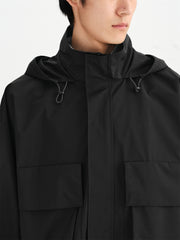Men's Drawstring Outdoor Hooded Jacket