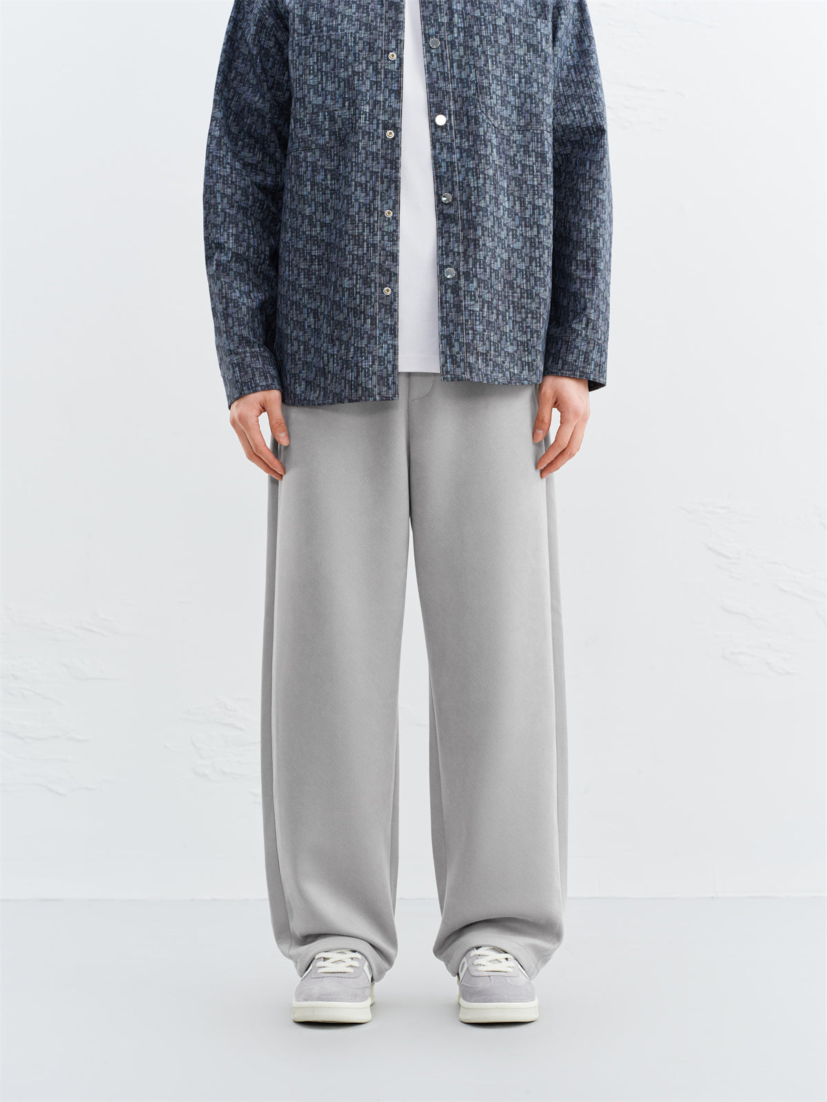 Men's Solid Drawstring-Waist Casual Pants
