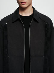 Men's Chenille Tonal Panel Jacket