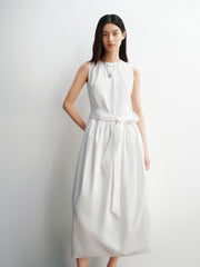 Women's Sleeveless Bubble-Hem Dress