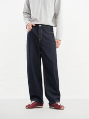 Men's Vintage Denim with Contrast Topstitching