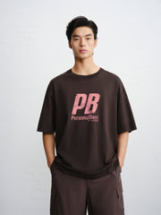 Men's Crewneck Letter-Print T-Shirt