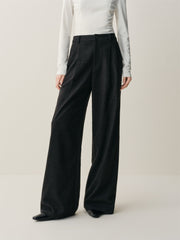 Women's High-Waist Wide-Leg Suit Pants