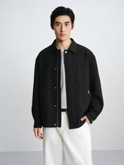 Men's Textured Jacquard Padded Jacket