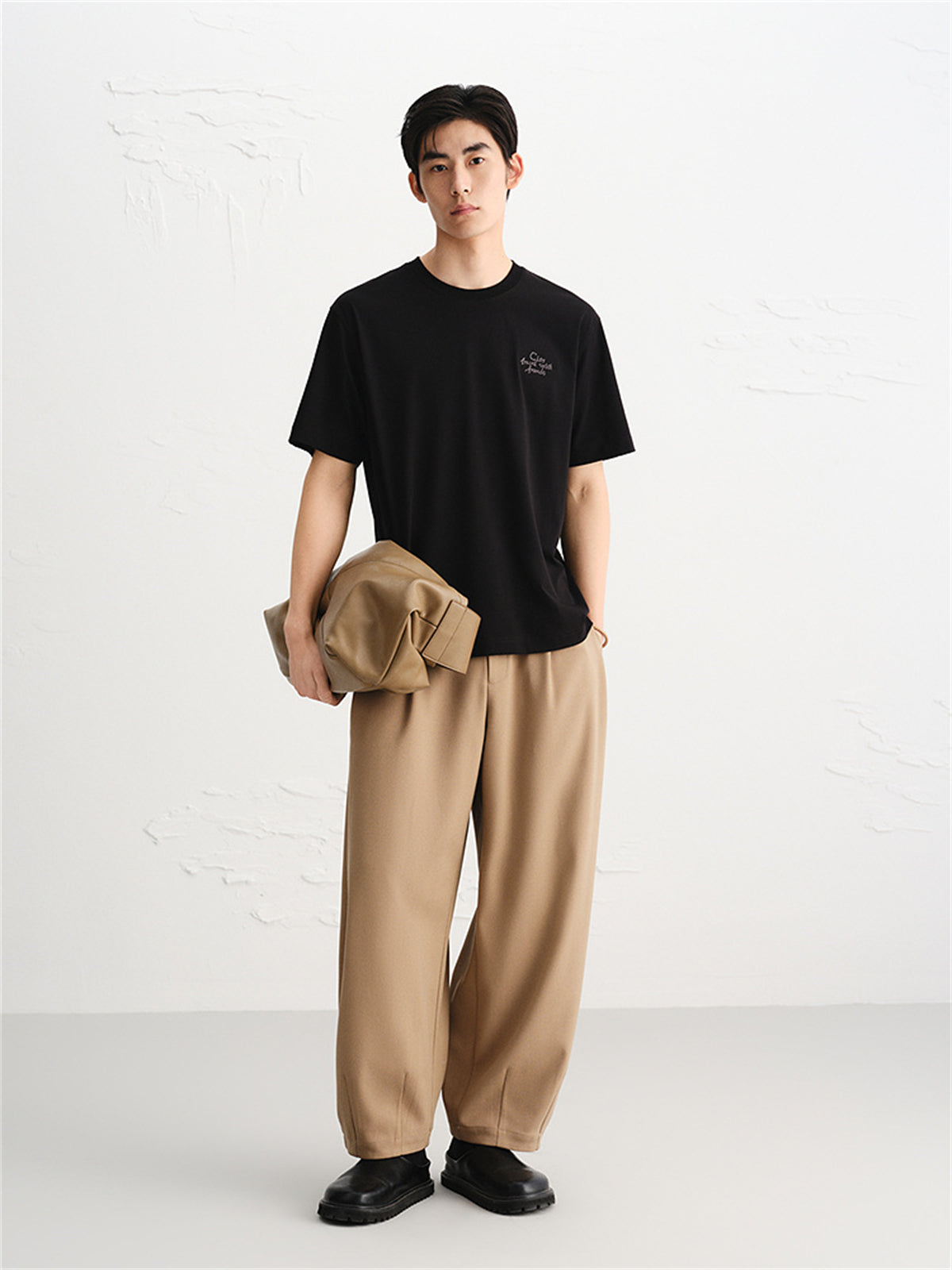 Men's Heavyweight Printed Embroidered T-Shirt