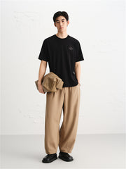 Men's Heavyweight Printed Embroidered T-Shirt