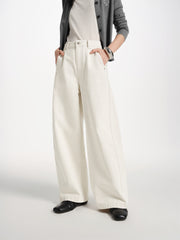 Women's High-Waist Oversized Curved-Leg Jeans