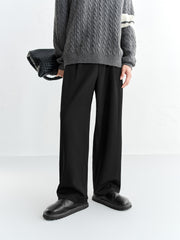 Men's Thermal Wide-Leg Commuter Pants
