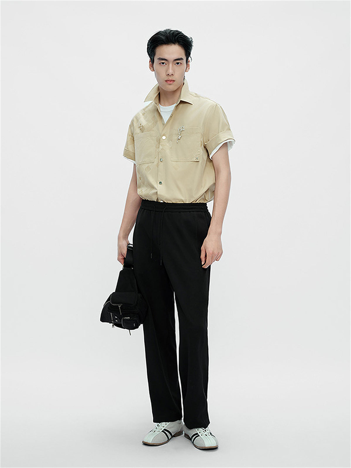 Men's Jacquard Drawstring Pants