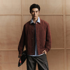 Men's Heavy Jacquard Quilted Jacket