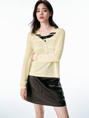 Women's Striped Tank and Knit Top Set