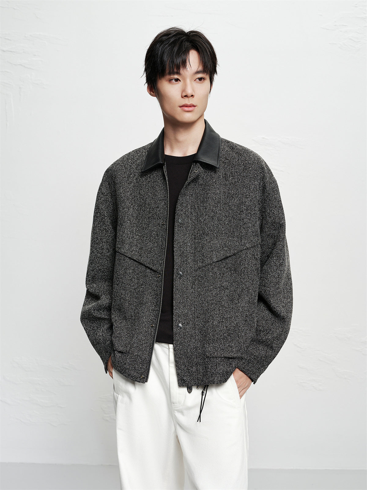 Men's Tweed-Texture Jacket