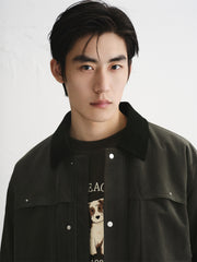 Men's Corduroy Padded Utility Jacket