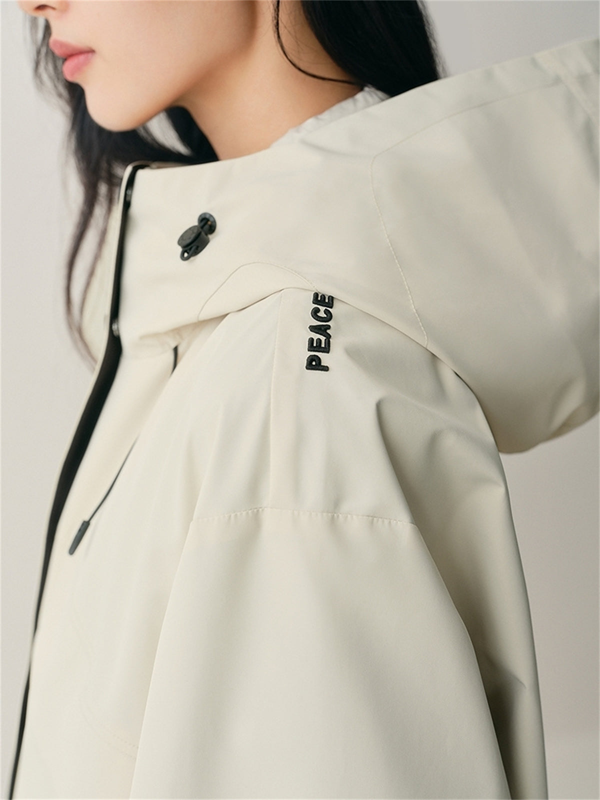 Women's Oversized Outdoor Jacket with Contrast Details