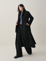Women's Slim-Fit Straight Belted Cashmere Coat