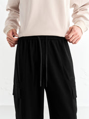 Men's Utility Drawstring Waist Cargo Joggers