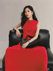 Women's Machine-Washable Wool-Blend Knit Dress