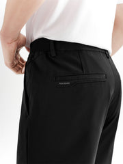 Men's 4-Way Stretch Black Casual Pants