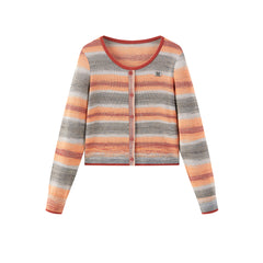 Women's Color Stripe Lyocell Knit Pullover