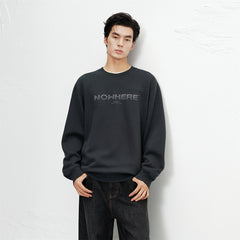 Men's Graphic Embroidered Crewneck Sweatshirt