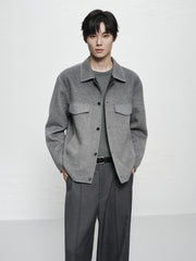 Men's Short Ombre Wool-Blend Jacket