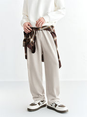Men's Drawstring Waist Straight-Leg Sweatpants