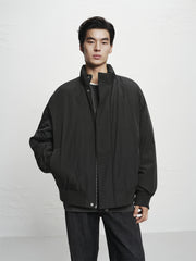 Men's Down Jacket with 3D Back Embroidery