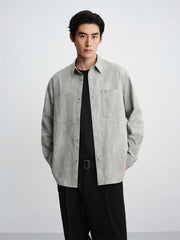 Men's Tonal Gradient-Print Shirt
