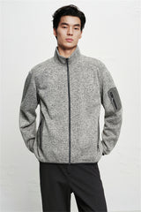 Men's Fleece-Lined Stand-Collar Jacket