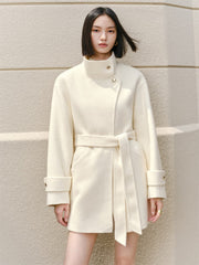 Women's Double-Face Wool Robe Coat