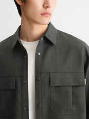 Men's Subtle Patterned Textured Jacquard Shirt