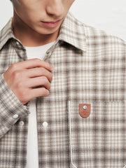 Men's Relaxed Plaid Long-Sleeve Shirt