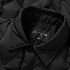 Men's Embossed Label Puffer Jacket